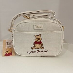 Disney x Primark Winnie the Pooh Beige Canvas Camera Bag Crossbody Bag NEW